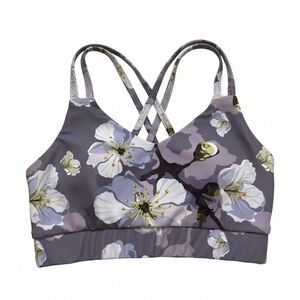 Purple Pixies Floral Kids Dancewear Top in Purple